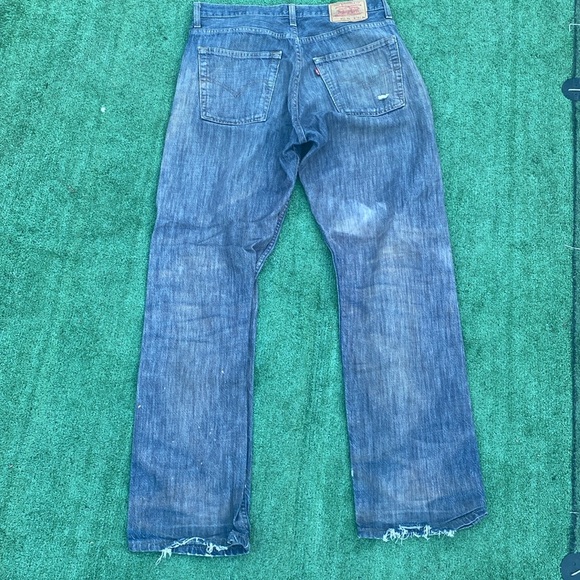 Vintage Levi distressed 515 boot cut size 33 x 34 - Picture 5 of 8